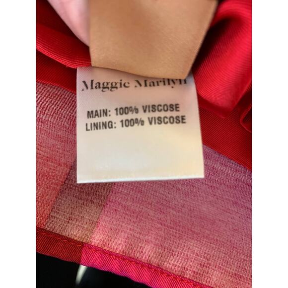 Maggie Marilyn I’m Coming Home Striped Satin Mini Dress Womens Size 6 - Picture 12 of 15